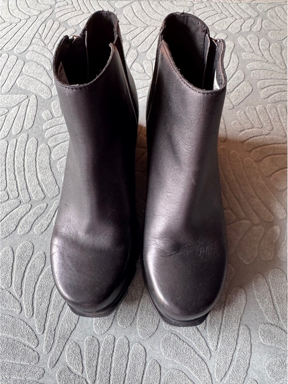Sorel Women's Black Leather Ankle Boots Size 9.5